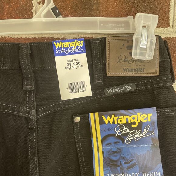 Vintage Wrangler Dale Earnhardt #3 Jeans Men's 34/30 Straight 100% Cotton NASCAR - Picture 9 of 9